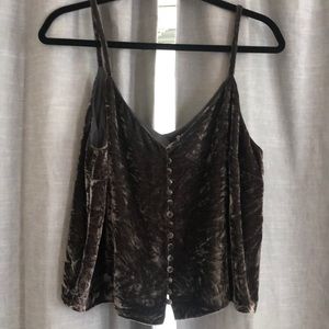Madewell, 12, crushed velvet cami
